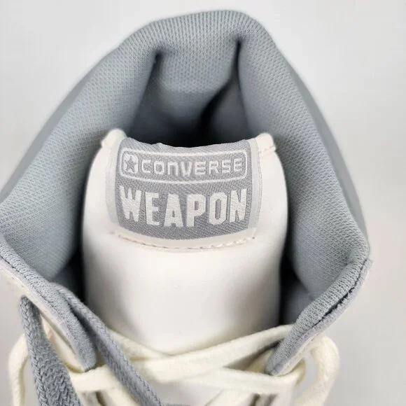 CONVERSE WEAPON MID Vintage White Ash Stone Silver A04397C Mens 10.5/Womens 12